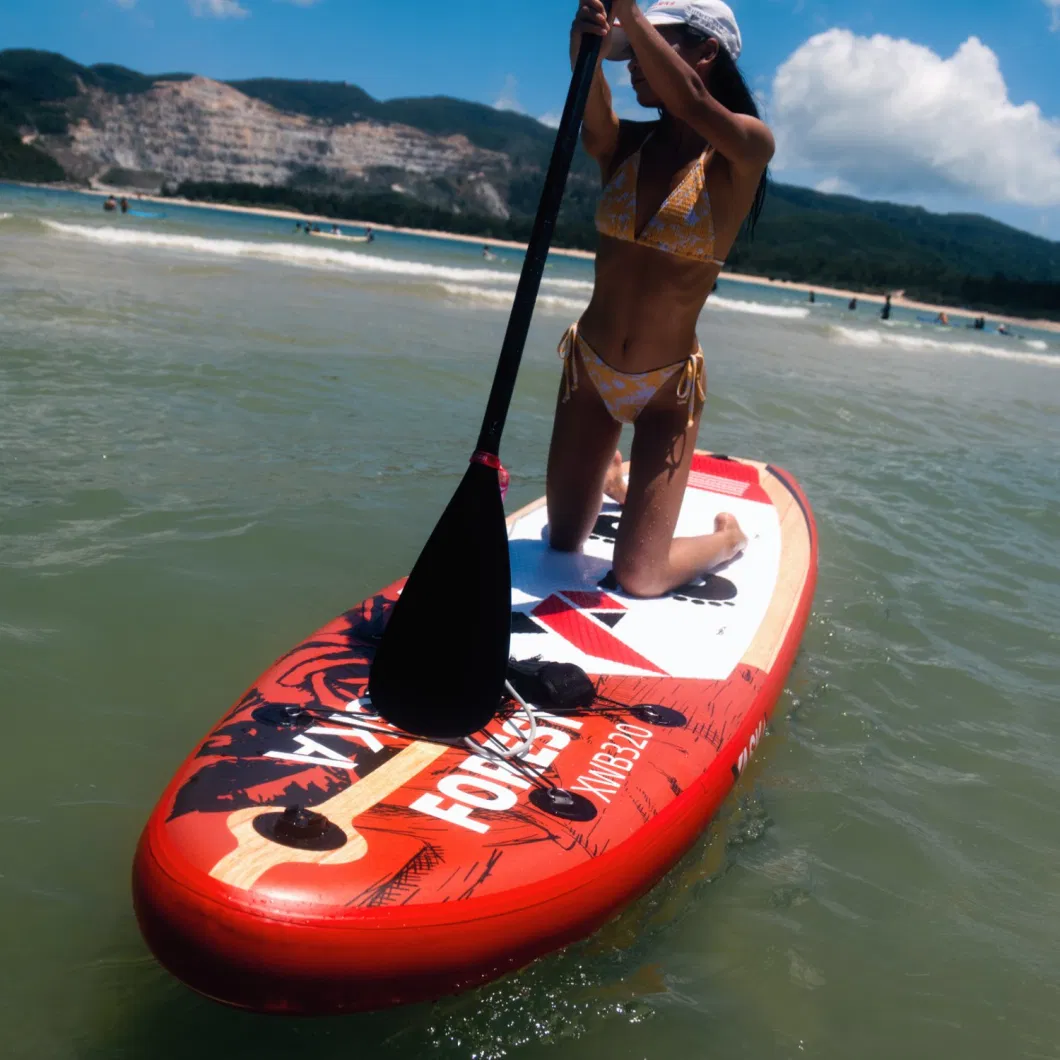 Factory Wholesale Hot Selling All Round UV Printing Inflatable Sup Board in 10′ 6FT Length 30′ ′ Width 6′ ′ Thickness Paddleboard